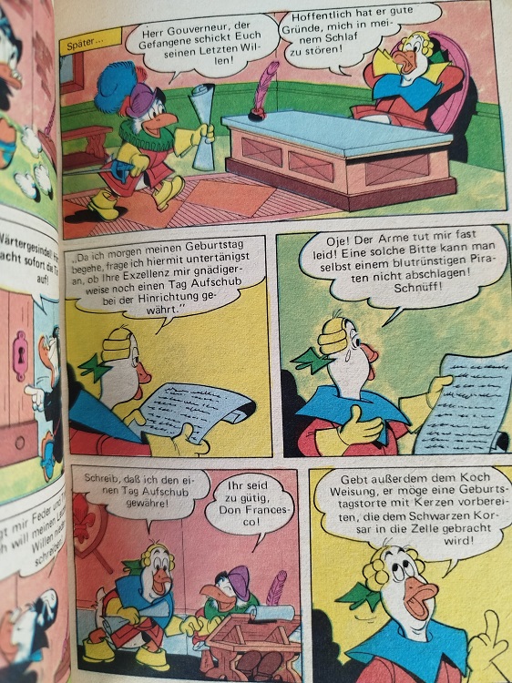 1983 WALT DİSNEY LUSTİGES TASCHENBUCH DONALD STİCHT İN SEE CİZGI ROMAN