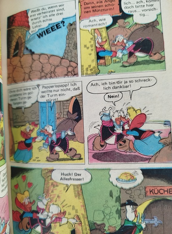1983 WALT DİSNEY LUSTİGES TASCHENBUCH DONALD STİCHT İN SEE CİZGI ROMAN