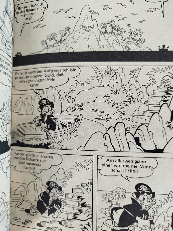 1983 WALT DİSNEY LUSTİGES TASCHENBUCH DONALD STİCHT İN SEE CİZGI ROMAN