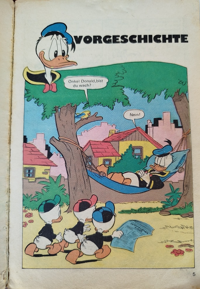 1983 WALT DİSNEY LUSTİGES TASCHENBUCH DONALD STİCHT İN SEE CİZGI ROMAN