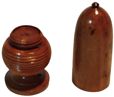 OSMANLI DÖNEMİ MESE PALMUDU İCİNDE SAKLANAN MİSKİ AMBER KUTUSU GUL AGACI