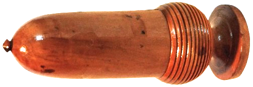 OSMANLI DÖNEMİ MESE PALMUDU İCİNDE SAKLANAN MİSKİ AMBER KUTUSU GUL AGACI