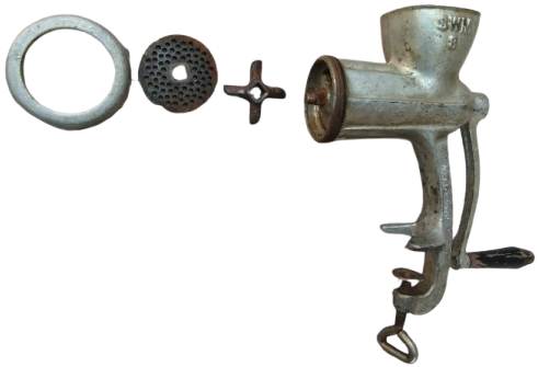 SWM 8 MADE IN GERMANY DEMİR DOKUM KOLLU TEZGAH BAGLANTILI MEKANIK ET CEKME KIYMA  MAKİNASI 