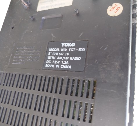 YOKO YCT 500 CALOR TV  AM FM RADIO VHF UHF TV RENKLİ 14 EKRAN CEYERANLI PİLLİ 
