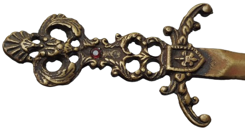 ZARF MEKTUP ACACAK PİRİNC TASLI HANCER  FORMUNDA 