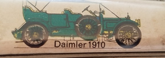 1960 CONTENTO MADE IN GERMANY DAİMLER BENZ 1910 MERCEDEZ CELİK CAKI UZERİ SEDEF