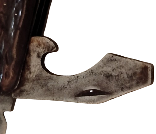 1940 PRADEL KNIFE CELİK AGAC KABUGU DESENLİ PERCİNLİ CEP CAKISI BES UCLU