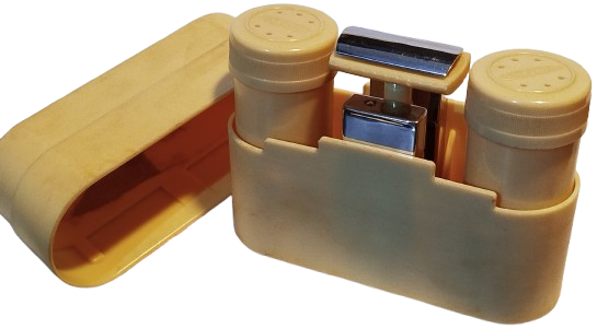 1940 WARDONİA SHEFFİELD RAZORS SEYEHAT SETİ BAKALİT KUTUSUNDA TAM TAKIM MADE IN ENGLAND