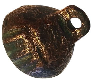 OSMANLI BRONZ ÜZERİ KABARTMA CİZGİLERLE BEZELİ CAN GENELDE GELDİGİ BELLİ OLMASI İCİN EVCİL HAYVANLARDA KULLANILAN