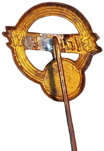 1930 BLAUPUNKT MAVİ BONCUK  METAL OTO RADIO  BAYİİ YAKA ROZET İGNELİ