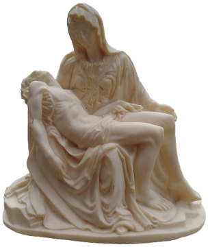 1972 MERYEM ANA KUCAGINDA HZ İSA YATMAKDA MERMER KAİDE UZERİNDE EL YAPIM İTALYAN