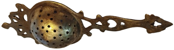 OSMANLI PİRİNC DELİKLİ CAY SUZGECİ UZERİ TESTERE EL KESİM İSLEME