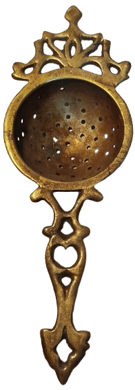 OSMANLI PİRİNC DELİKLİ CAY SUZGECİ UZERİ TESTERE EL KESİM İSLEME