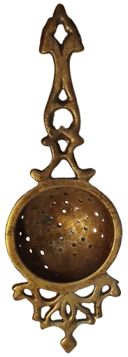 OSMANLI PİRİNC DELİKLİ CAY SUZGECİ UZERİ TESTERE EL KESİM İSLEME