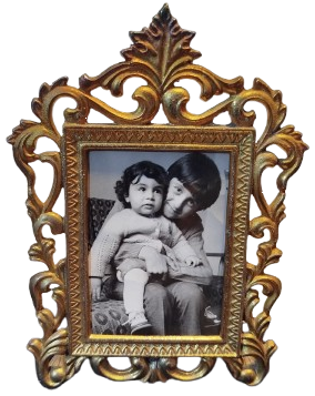 PİRİNC DOKUM İTALYAN AYAKLI İŞLEMELİ CERCEVE 