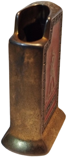 RHODES RESİMLİ MİNELİ GUMUSS KAPLAMA MASA UZERİ CAKMAK KILIFI 