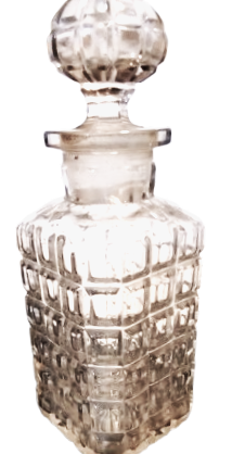 HASAN SEVKİ PARFUM KOLONYA SİSESİ KAPAK H.S İNSİYALLİ  UZERİ KABARTMA YAZILI