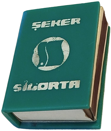 SEKER SİGORTA REKLAMLI KİBRİTLİK YESİL POLİKARBONDAN