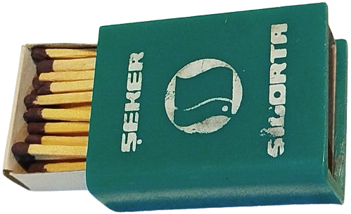 SEKER SİGORTA REKLAMLI KİBRİTLİK YESİL POLİKARBONDAN