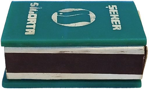 SEKER SİGORTA REKLAMLI KİBRİTLİK YESİL POLİKARBONDAN