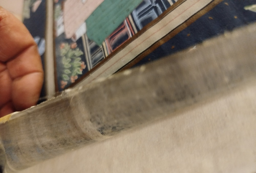 İPEK UZERİNE YAGLI BOYA  İMZALI OSMANLI HEDİYE MERASİM SEREMONISI TEMSİLİ MINYATUR CALISMA