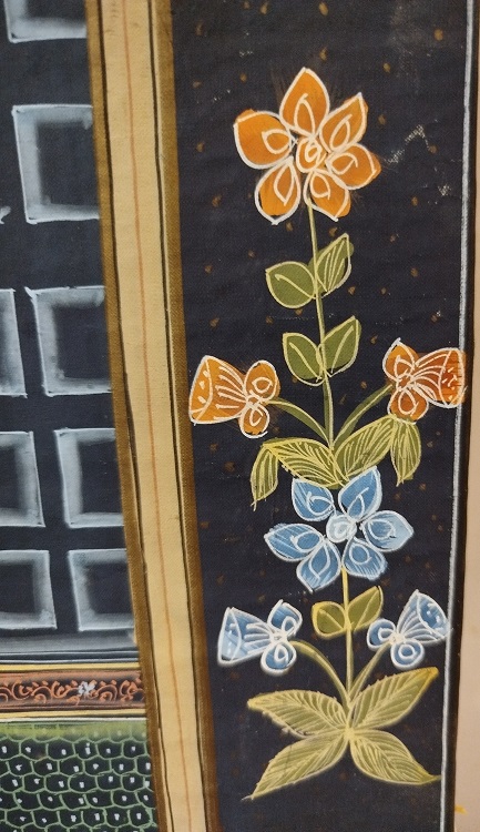 İPEK UZERİNE YAGLI BOYA  İMZALI OSMANLI HEDİYE MERASİM SEREMONISI TEMSİLİ MINYATUR CALISMA