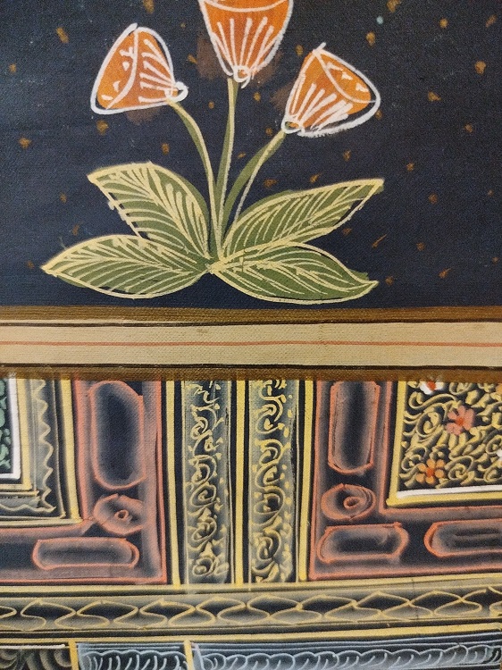 İPEK UZERİNE YAGLI BOYA  İMZALI OSMANLI HEDİYE MERASİM SEREMONISI TEMSİLİ MINYATUR CALISMA