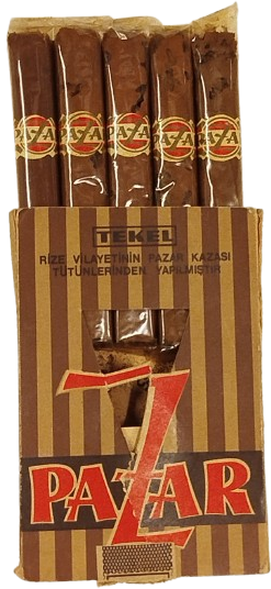 TEKEL PAZAR  PURO KUTUSUNDA 5 ADET PURO  RİZE  PAZAR KAZASI TUTUNLERİNDEN YAPILMISTIR