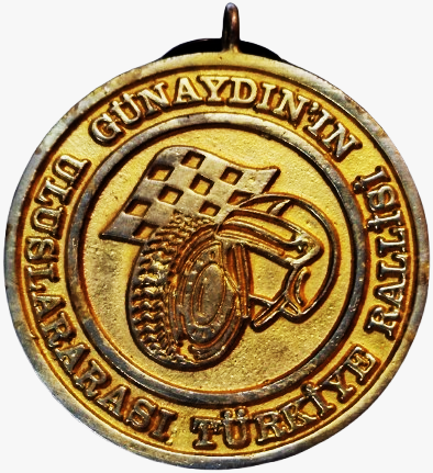 1978 GUNAYDIN IN ULUSLARARASI TURKIYE RALLİSİ HATIRASI MADALYA