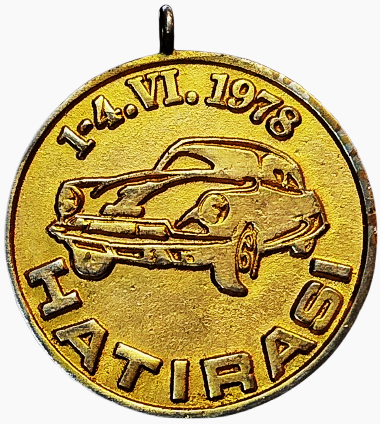 1978 GUNAYDIN IN ULUSLARARASI TURKIYE RALLİSİ HATIRASI MADALYA