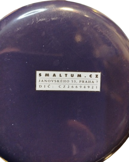 SMALTUM EMAYE KAPAKLI SUTLUK CAYDANLIK ISITICI LACİVERT RENKDE UZERİ FİLLİ 