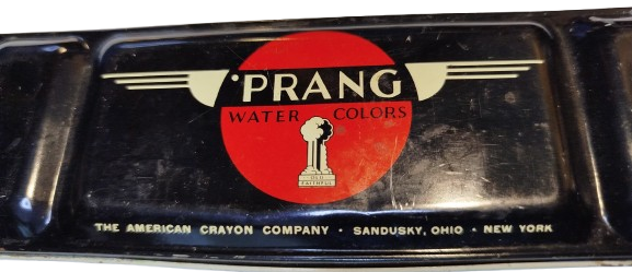 1960 PRANG WATER COLORS  THE AMERİCAN TENEKE SEKİZ RENKDE  SULU BOYA KUTUSU