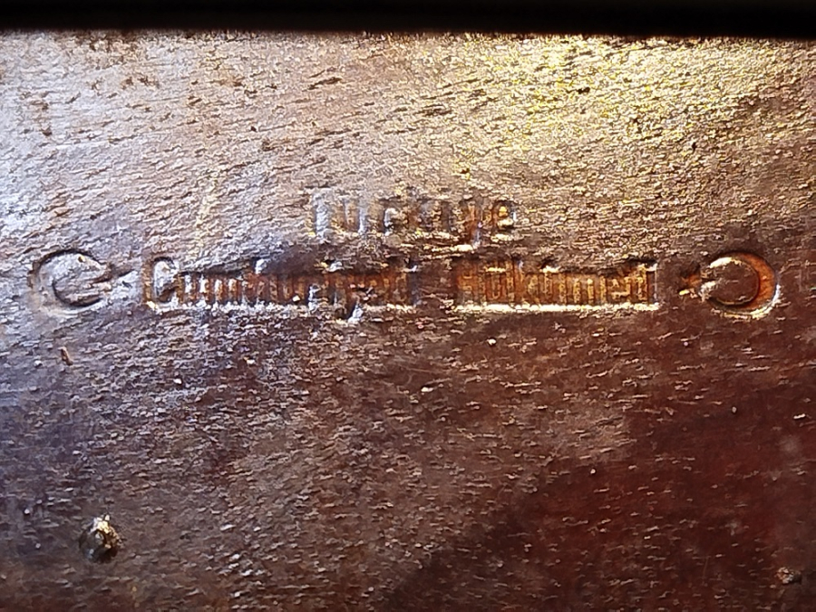 1940 MASA UZERİ MEKTUP STANDI TURKİYE CUMHURİYETİ HUKUMETİ YAZILI DEVLET MALZEME OFISI