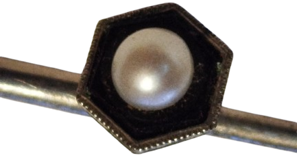  AYAR DAMGALI GUMUS YUVARLAK TOP FORMDA ACMIS CİCEK İCERSİNE  BEYAZ İNCİ MIHLANMIS KOL DUGMESİ