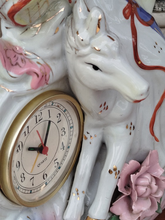 PORSELEN JAPON GEYSA GECE LAMBASI USTE TEK KARPUZ FANUS ALT KISIMDA DAMLA FANUS