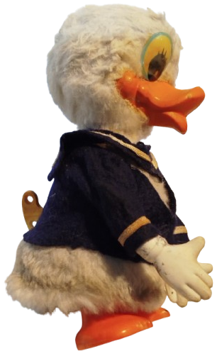 1997 WALT DİSNEY UZUN GAGALI DONALD DUCK KURMALI HAREKETLİ WEST GERMANY