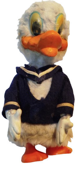 1997 WALT DİSNEY UZUN GAGALI DONALD DUCK KURMALI HAREKETLİ WEST GERMANY