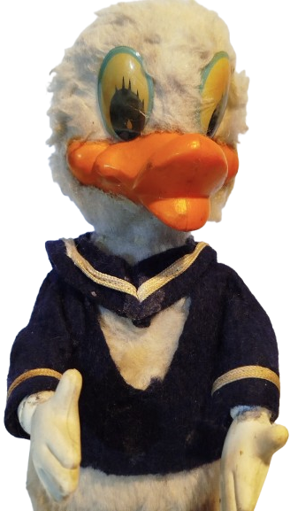 1997 WALT DİSNEY UZUN GAGALI DONALD DUCK KURMALI HAREKETLİ WEST GERMANY