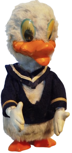 1997 WALT DİSNEY UZUN GAGALI DONALD DUCK KURMALI HAREKETLİ WEST GERMANY