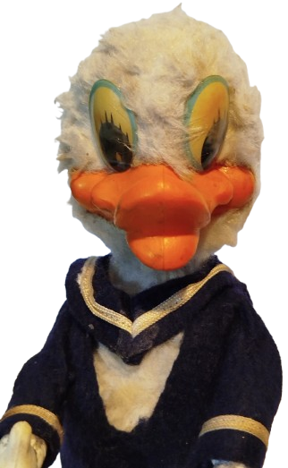 1997 WALT DİSNEY UZUN GAGALI DONALD DUCK KURMALI HAREKETLİ WEST GERMANY