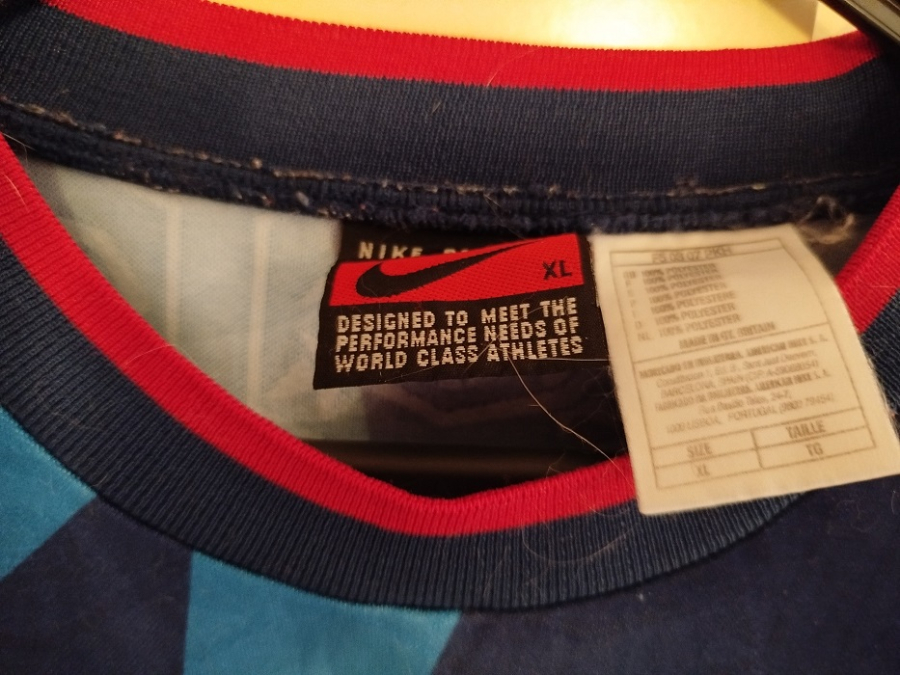 1995 1996 ARSENAL LONDON AWAY FOOTBALL SHIRT SOCCER JERSEY NIKE  XL 