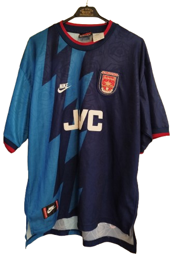 1995 1996 ARSENAL LONDON AWAY FOOTBALL SHIRT SOCCER JERSEY NIKE  XL 