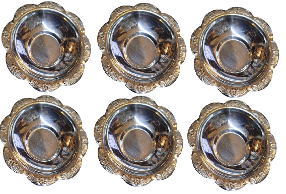 1980 AR YILDIZ ROSTFREİ KROM CELİK PASLANMAZ KENARLARI KABARMA CİCEKLİ CAY TABAGI TAKIMI