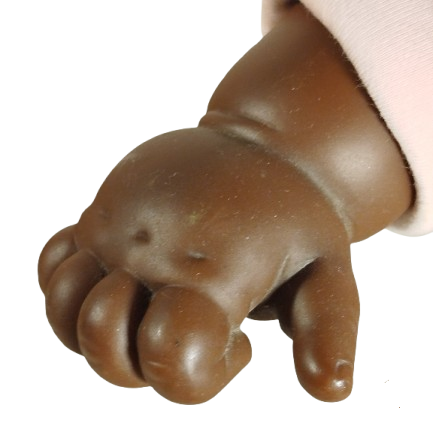 ZENCİ BEBEK ELLER AYAKLAR KAFA KISMI KAUCUK DİGER KISIMLAR KUMAS GOZLER HAREKETLİ