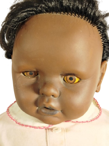 ZENCİ BEBEK ELLER AYAKLAR KAFA KISMI KAUCUK DİGER KISIMLAR KUMAS GOZLER HAREKETLİ