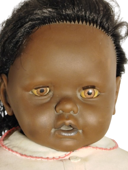 ZENCİ BEBEK ELLER AYAKLAR KAFA KISMI KAUCUK DİGER KISIMLAR KUMAS GOZLER HAREKETLİ