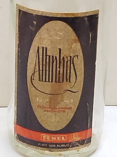 ALTINBAŞ RAKI 50 ML MİNYATÜR İÇKİ RAKI ŞİŞESİ KAPAGI ACILMAMIŞ İCERSİ UCMUS BOS KOLEKSİYON