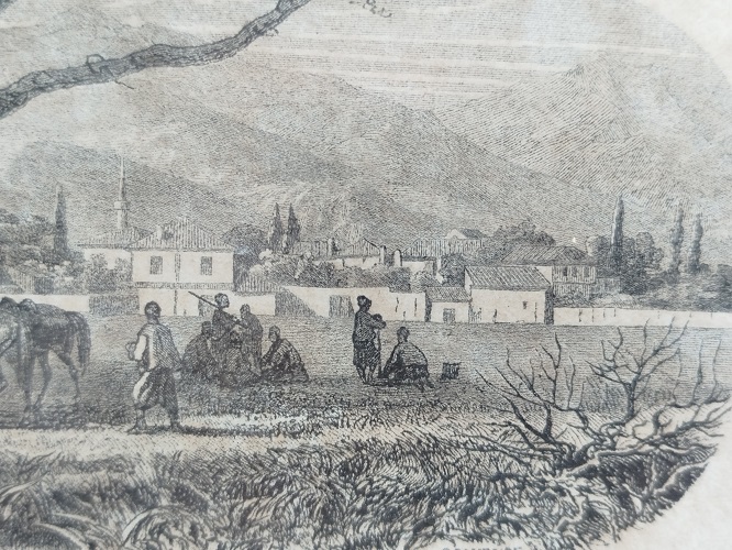 1861 OSMANLI ADAPAZARI GEYVE (gheiwhe) ESKİ GORUNTUSU GAUCHARD  E GRANDSIRE TARIFINDAN PARİS DE  YAPILMIS 