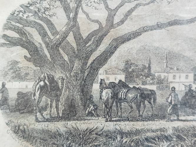 1861 OSMANLI ADAPAZARI GEYVE (gheiwhe) ESKİ GORUNTUSU GAUCHARD  E GRANDSIRE TARIFINDAN PARİS DE  YAPILMIS 