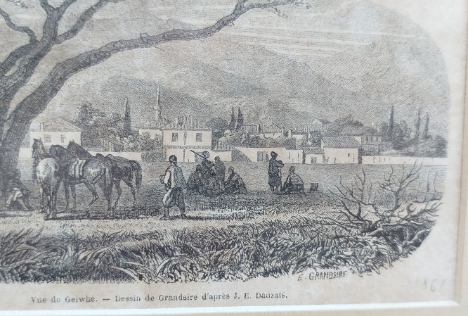 1861 OSMANLI ADAPAZARI GEYVE (gheiwhe) ESKİ GORUNTUSU GAUCHARD  E GRANDSIRE TARIFINDAN PARİS DE  YAPILMIS 
